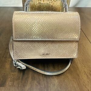 Aldo Metallic Gold Crossbody Bag